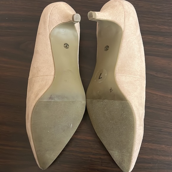 Worthington Soft Pink Kitten Heels Size 7w - Picture 5 of 9